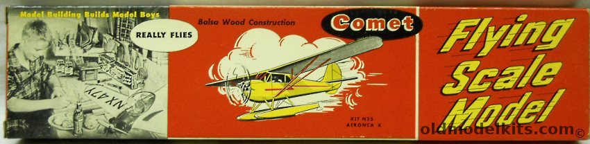 Comet Aeronca K - 25 Inch Wingspan - Coke Bottle Issue, N25-29 plastic model kit